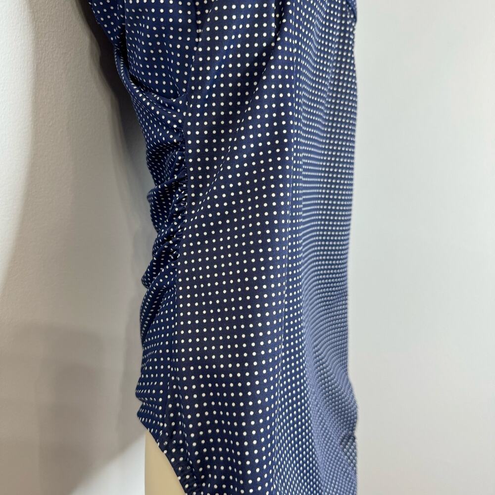 Miraclesuit Pin-Point Oceanus Allover Slimming One Piece Swimsuit Sz 12 - Picture 11 of 13